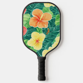 PALAS DE PICKLEBALL FLORALES TROPICALES AMARILLOS VERDES NARANJAS & HO