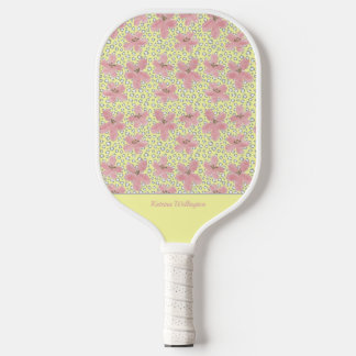 Palas De Pickleball Flores acuáticas modernas e impresión en animales