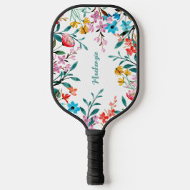 Palas De Pickleball Flores de color agua Personalizado remo de bola de