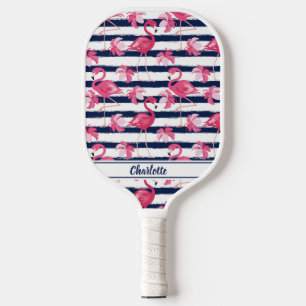 Palas De Pickleball Flores de Plumeria Marina de Flamingo Rosa Girona