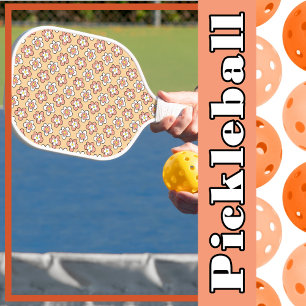 Palas De Pickleball Flores rosas y blancas en la rosa