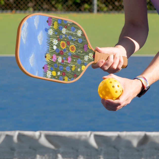 Palas De Pickleball Flores silvestres personalizadas (in situ)