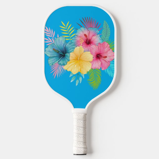 Palas De Pickleball Flores tropicales (Anverso)