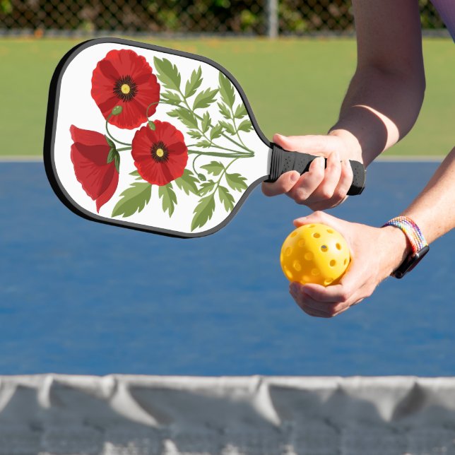 Palas De Pickleball Flores veraniegas alegres con adormidera (in situ)