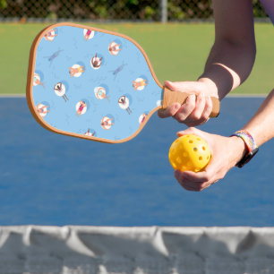 Palas De Pickleball Flotando en el patrón del río perezoso