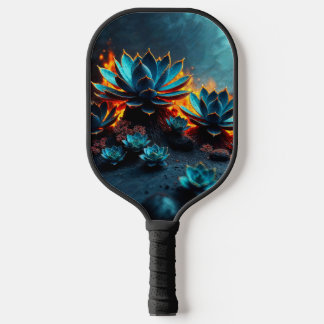 Palas De Pickleball Fondo oscuro, acentos saturados