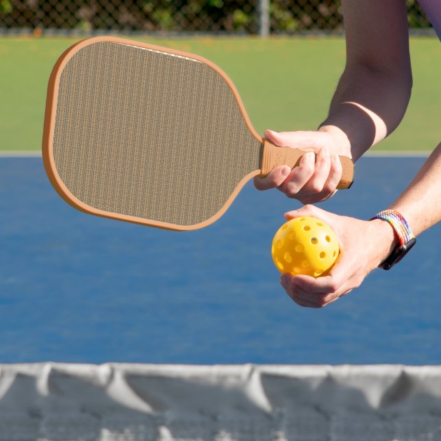 Palas De Pickleball fondo rayado marrón y beige (in situ)