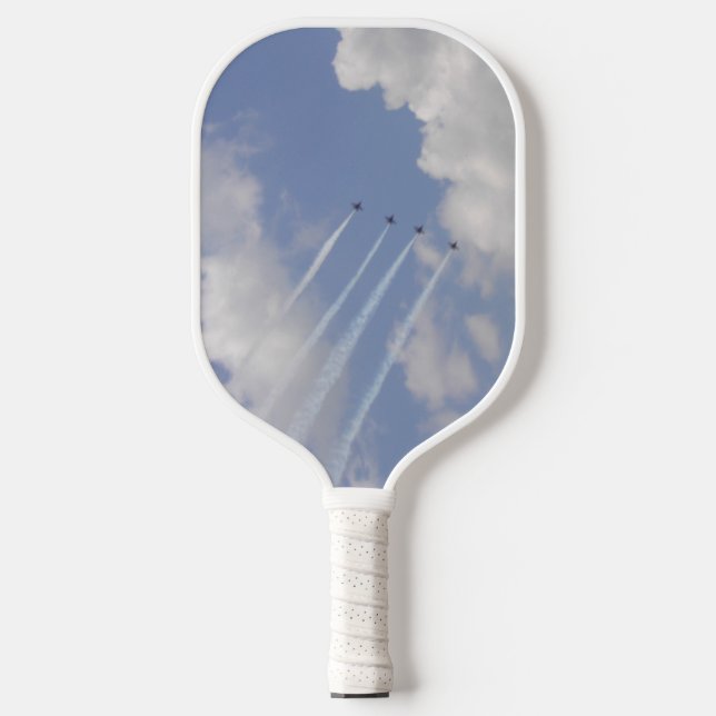 Palas De Pickleball Formación de aviones militares de reacción (Anverso)