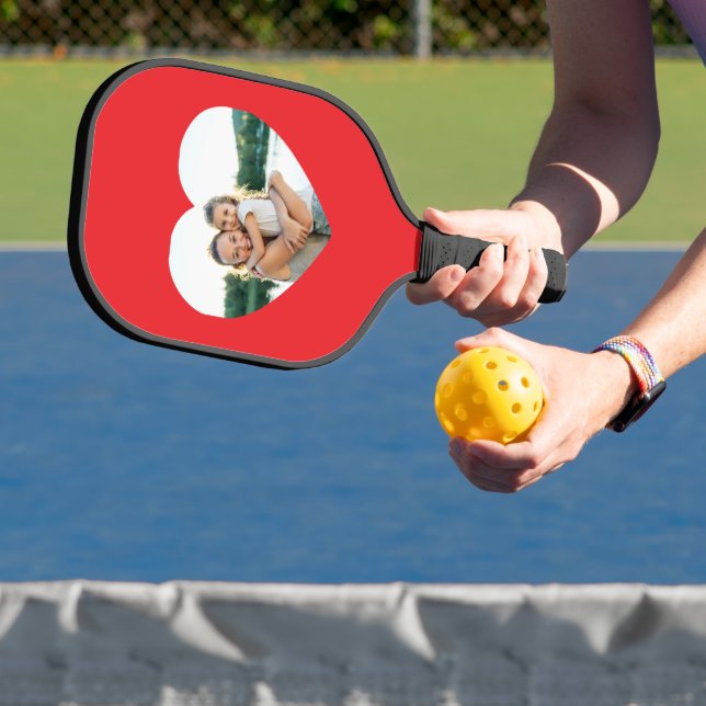 Palas De Pickleball Foto de corazón rojo (in situ)