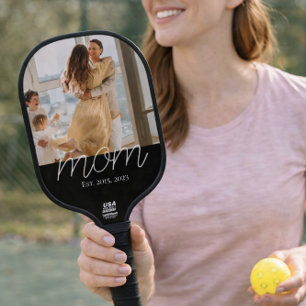 Palas De Pickleball Foto de guión divertido establecido por mamá