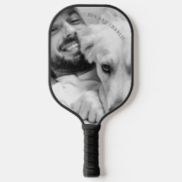 Palas De Pickleball Foto de perro blanco y negro