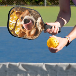 Palas De Pickleball Foto de perro graciosa de dos lados