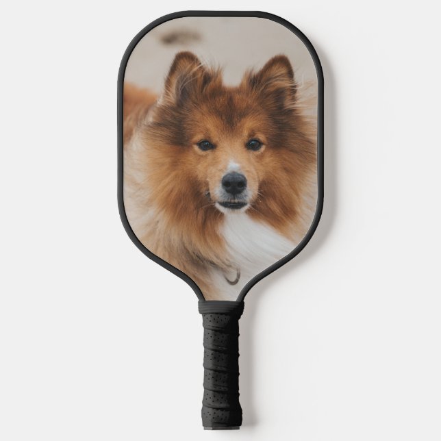 Palas De Pickleball Foto de perro Mascota personalizado (Anverso)