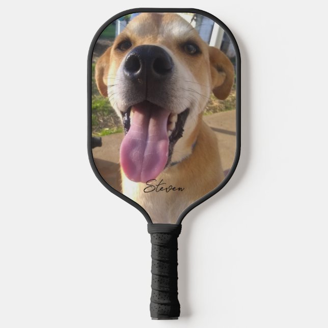 Palas De Pickleball Foto de perro personalizado personalizada (Anverso)