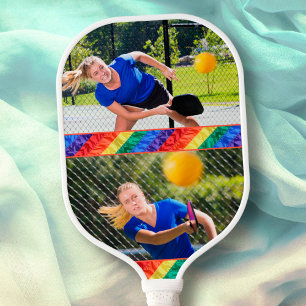 Palas De Pickleball Foto del Personalizado de la bandera arcoiris gay