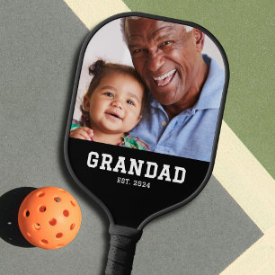 Palas De Pickleball Foto divertida y atrevida de abuelo establecido