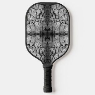 Palas De Pickleball Foto en Blanco y Negro de la Corteza de un Árbol d