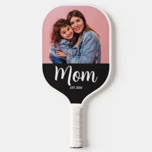 Palas De Pickleball Foto Negra de Mamá Estableció Escritura