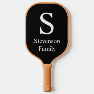 Palas De Pickleball Foto personalizada de la familia de nombres de mon