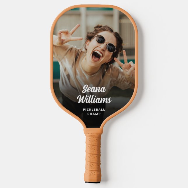 Palas De Pickleball Foto personalizada de Personalizado de campeón de  (Reverso )
