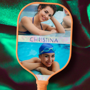 Palas De Pickleball Foto personalizado Familia Foto Nombre personaliza
