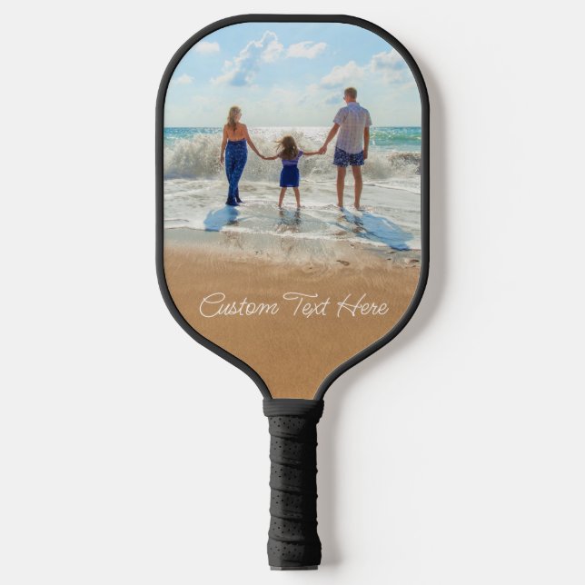 Palas De Pickleball Foto personalizado Texto de pelota de pádel para s (Anverso)