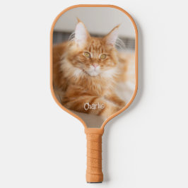 Palas De Pickleball Foto vertical de gato - Nombre de fuente linda