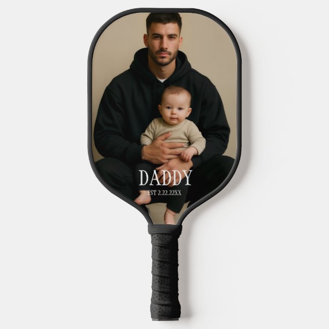 Palas De Pickleball Foto y guión de papá (Anverso)
