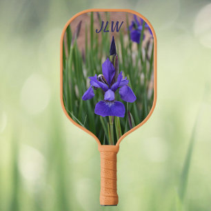 Palas De Pickleball Fotografía de Iris Botánico Floral Púrpura