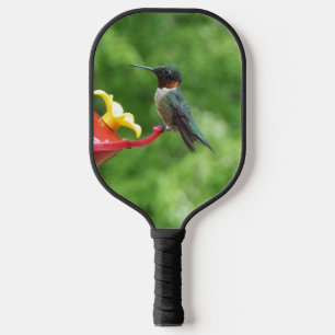 Palas De Pickleball Fotografía de pájaro húmedo con trompetas de rubí