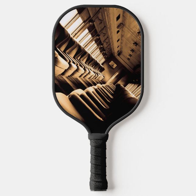 Palas De Pickleball Fotografía de Sepia Chairs (Anverso)