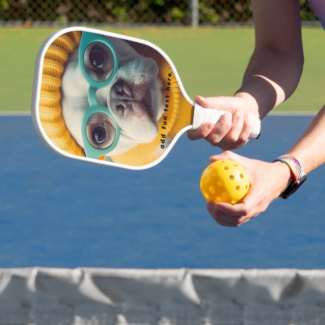 Palas De Pickleball Fotografía divertida de perro con estilo moderno (in situ)