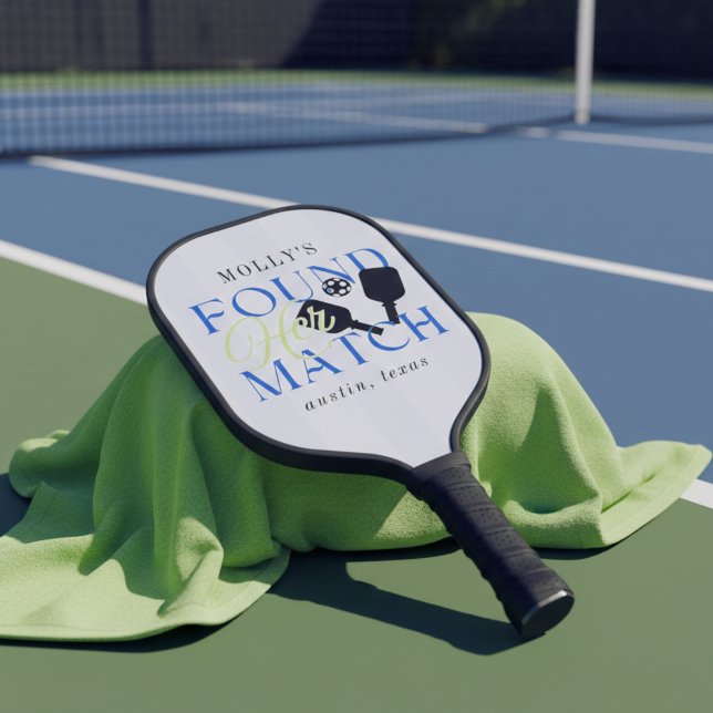 Palas De Pickleball Found Her Match Pickleball Sporty Bachelorette (Found Her Match Pickleball Sporty Bachelorette Pickleball Paddle)
