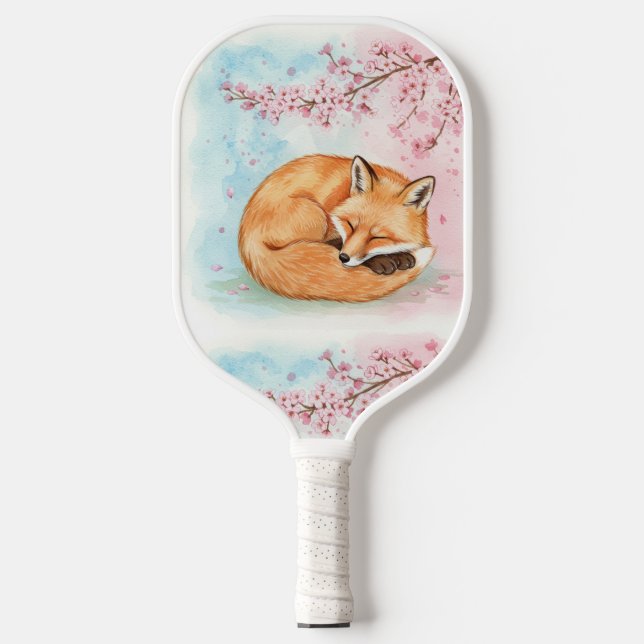 Palas De Pickleball Fox Under Cherry Blossom Pickleball Paddle (Anverso)