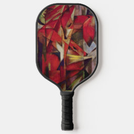 Palas De Pickleball Foxes de Franz Marc, arte abstracto vintage del cu