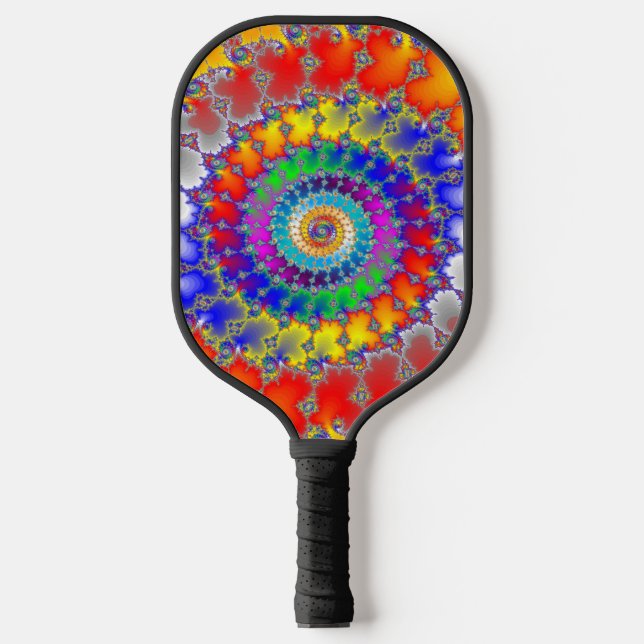 Palas De Pickleball Fractal psicodélico (Anverso)