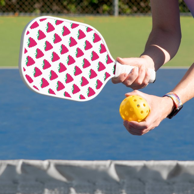Palas De Pickleball Frambuesa Fruta Rosa Patrón (in situ)