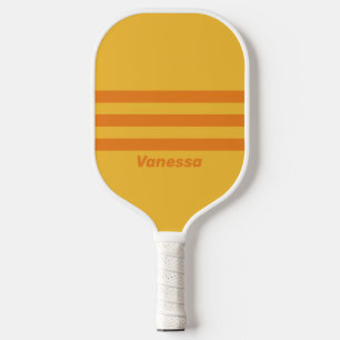 Palas De Pickleball Franja transversal triple de Retro Orange Groove c