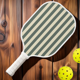 Palas De Pickleball Franjas de Polo de mediados de siglo Gris Cálido