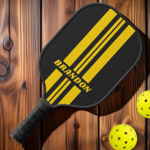 Franjas Dobles Rally Retro Amarillo con Nombre
