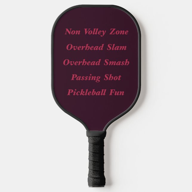 Palas De Pickleball Frases Y Palabras Del Juego De Baloncesto (Anverso)