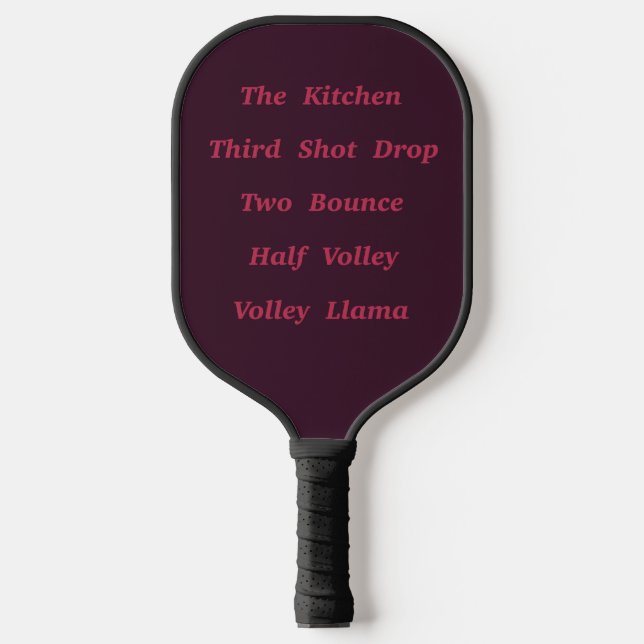 Palas De Pickleball Frases Y Palabras Del Juego De Baloncesto (Anverso)
