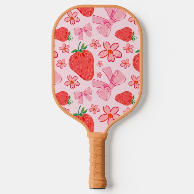 Palas De Pickleball Fresa Pickleball Paddle Coquette Strawberry (Anverso)
