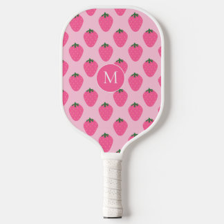 Palas De Pickleball Fresas rosas, lindas personalizadas