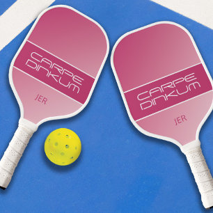Palas De Pickleball Frescas iniciales de monograma de Pun Dink moderna