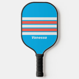 Palas De Pickleball Frisas Retro Light Sky Blue con Nombre