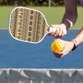 Palas De Pickleball Friso Griego, Patrón Mediterráneo, Marrón