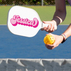 Palas De Pickleball Fuente Retro Rosa Caliente Jessica