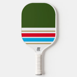Palas De Pickleball Fun Bold Green Red Sky Blue Carreras