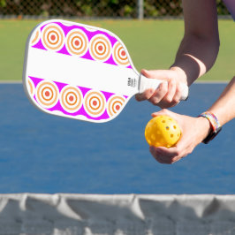 Palas De Pickleball Fun Bright Pink White Stripes Tiled Concentration 